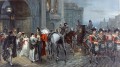 1815年6月16日の夜明け ブリュッセルのワーテルローに呼び出される ロバート・アレクサンダー・ヒリングフォード 歴史的戦闘シーン 軍事戦争